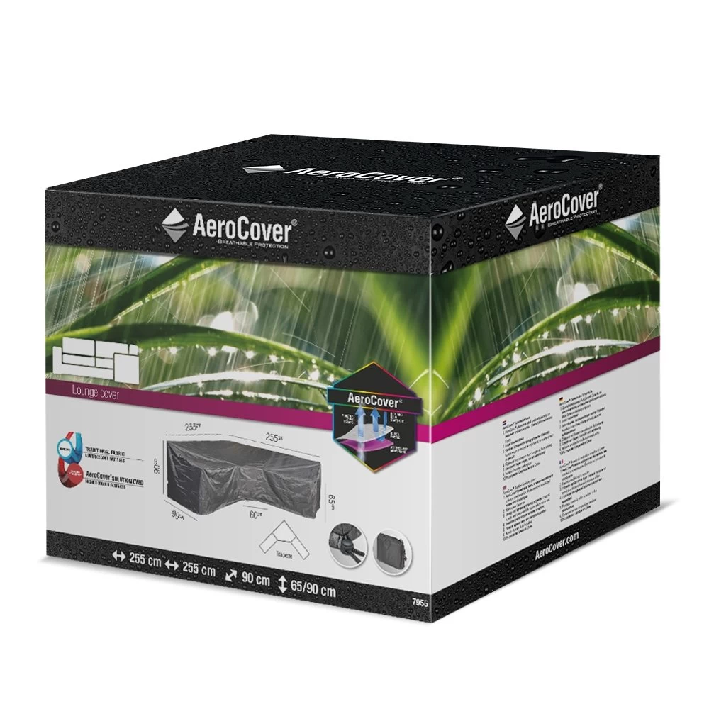 AeroCover Loungesethoes Hoekset Trapeze 255 X 255 X 65/90 Cm 4 AeroCover Loungesethoes Hoekset Trapeze 255 X 255 X 65/90 Cm - Afbeelding 2