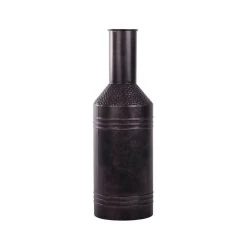 Fles Metaal Rustique Black - H 57 X D 18 Cm