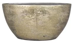 Floran Ovaal Fien 49x20x25cm Industrieel Goud