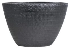 Floran Ovaal Lena 31x17x21cm Zwart Mat