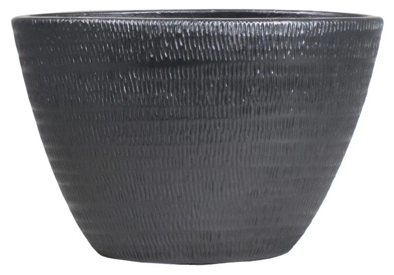 Floran Ovaal Lena 31x17x21cm Zwart Mat 3 Floran Ovaal Lena 31x17x21cm Zwart Mat