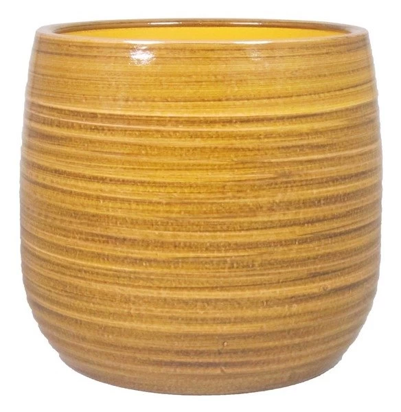 Floran Pot Sagres D32.5/35.5 H33cm Oker 3 Floran Pot Sagres D32.5/35.5 H33cm Oker