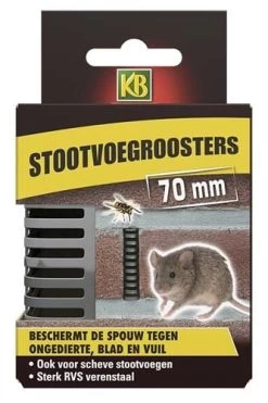 KB Stootvoegrooster RVS 70mm - 10 Stuks