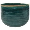 Planter Iris Turquoise D26x13 H20 -Buitentuin Winkel planter iris turquoise d26x13 h20 1590420847 l