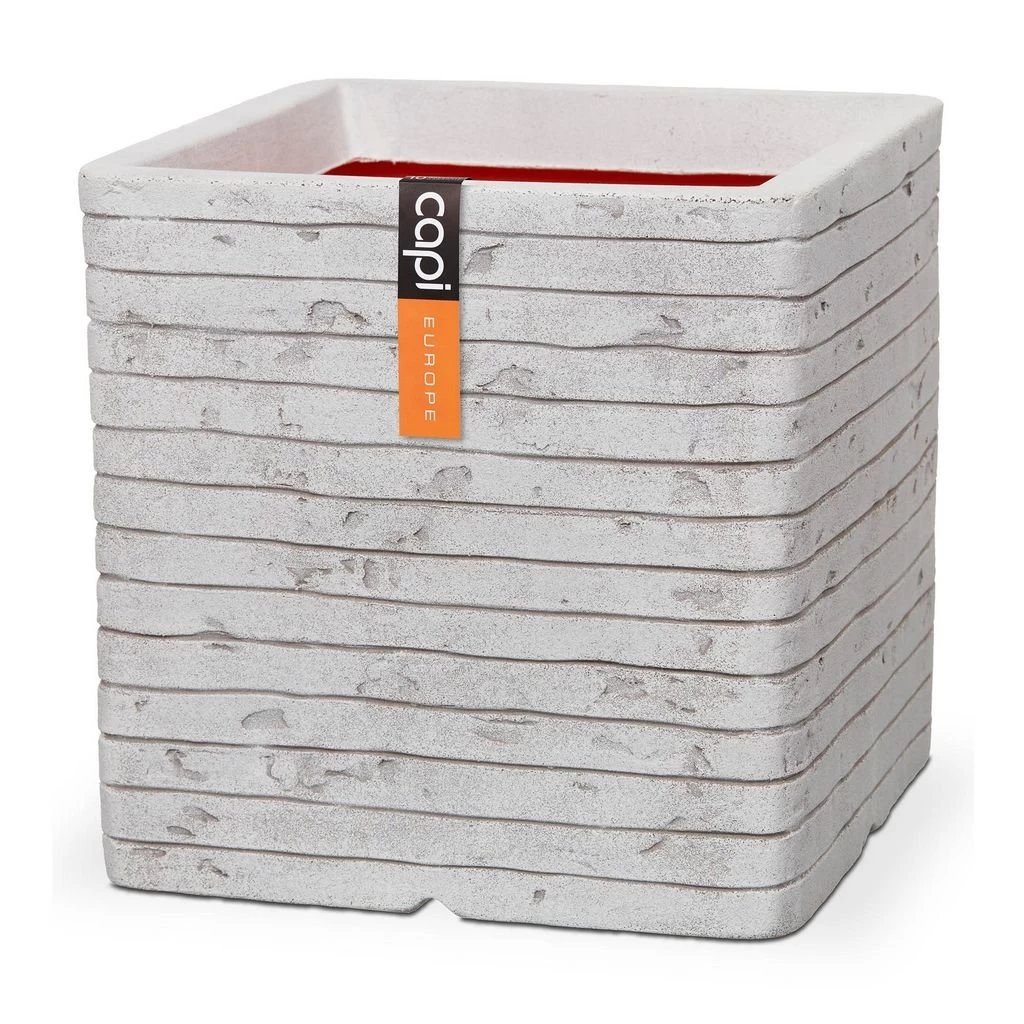 Pot Vierkant Row NL 40x40x40 Ivoor 3 Pot Vierkant Row NL 40x40x40 Ivoor